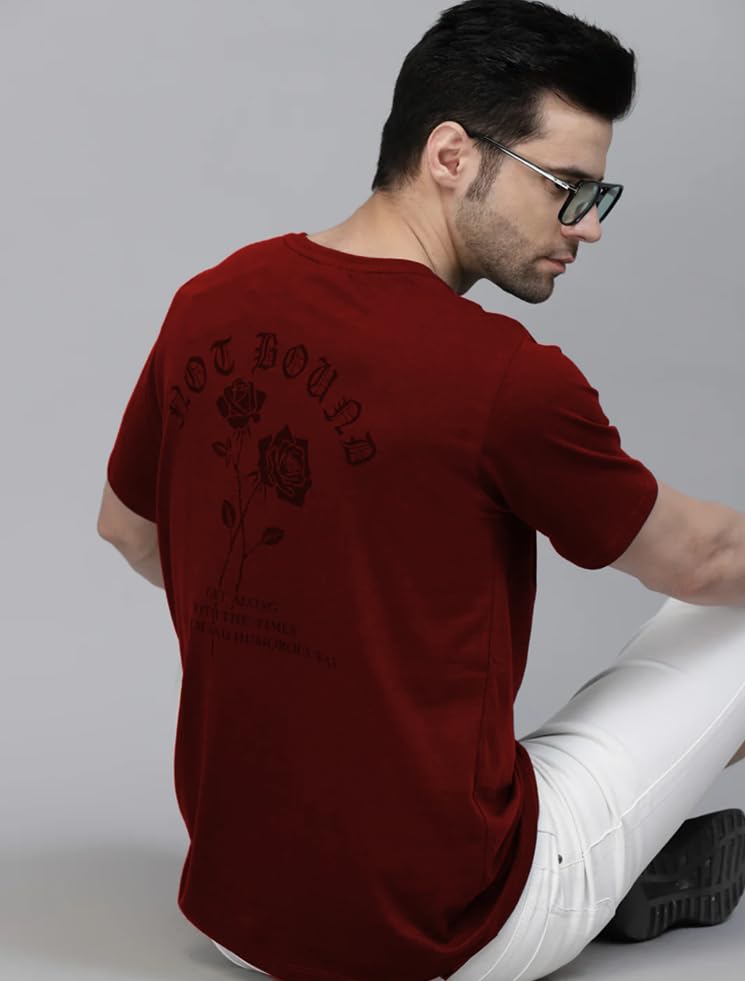Image of Rigo Printed Oversized T-Shirts for Men | Drop Shoulder T-Shirt for Men
