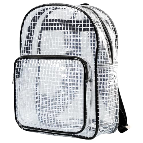 Synvicovan 15.7 Inch Tool Backpack-Transparent & Anti-static Cleanroom Engineer Tool Bag for Work and Travelfabric shoulder straps