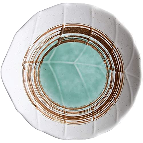 ZUMAHA ディッシュセット クリエイティブリーフ型 ディナープレート 電子レンジ対応 サラダプレート 鉛フリー カルシウムフリー 磁器プレート お手入れ簡単 積み重ね可能