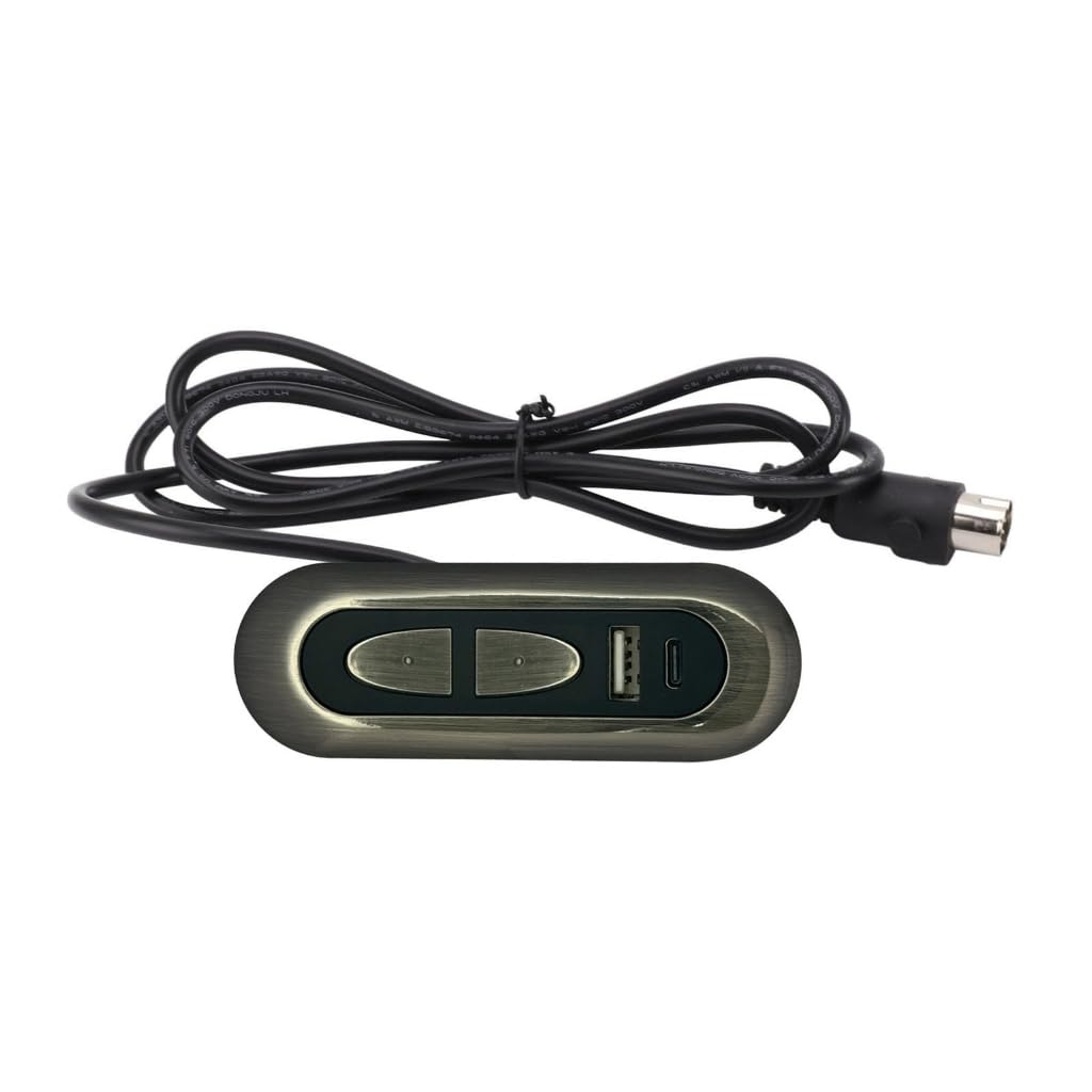 GMBYLBY Power Recliner Switches With USB Charging Port Electric Sofa 2 Button 5 Pin Hand Control