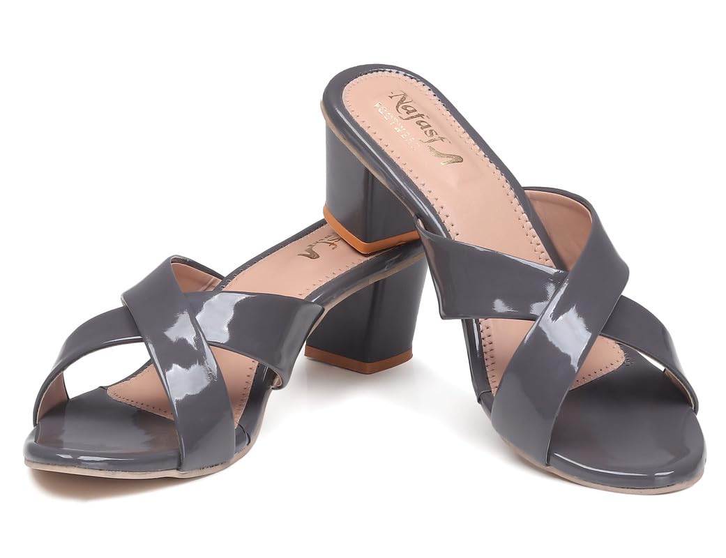 NAFASF Womens Fashion Sandal | Comfortable for All Formal and Casual Occassions | Casual and Stylish Heels For Women & Girls (Color-Grey,Size- 8) (B0CDX3SPRW) Amazon Price History, Amazon Price Tracker
