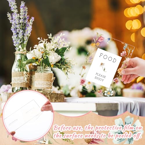Image of Vercraft 6 Pcs Wildflower Floral Baby in Bloom Baby Shower Table Decor