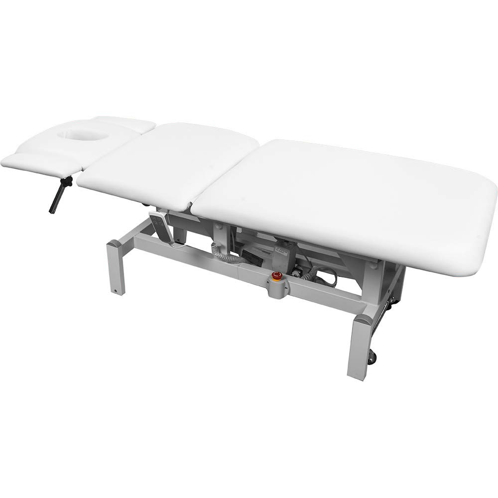 L08173 - Lettino per trattamenti completamente elettrico, colore: Bianco
