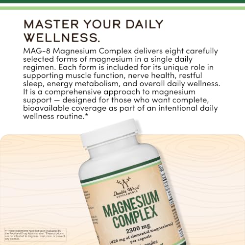 Double Wood Supplements MAGCOM Multi Magnesium Supplement