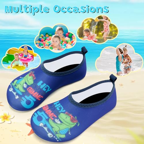 Image of VIFUUR Kids Water Shoes Girls Boys Quick Dry Aqua Socks for Beach Swim Outdoor Sports