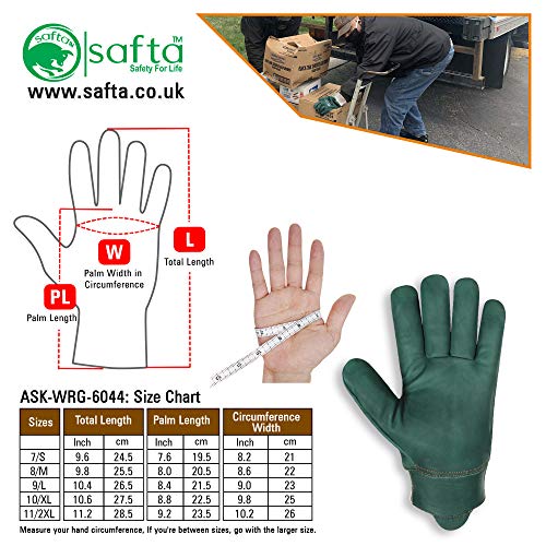 Buy SAFTA Cut Resistant Gloves, Kevlar lining gloves Level 5 Protection