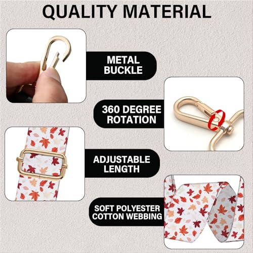 Image of Purse Strap Crossbody Shoulder Canvas Straps 1.5 inch Wide Replacement Adjustable Aesthetic Cute for Women Girls Bag