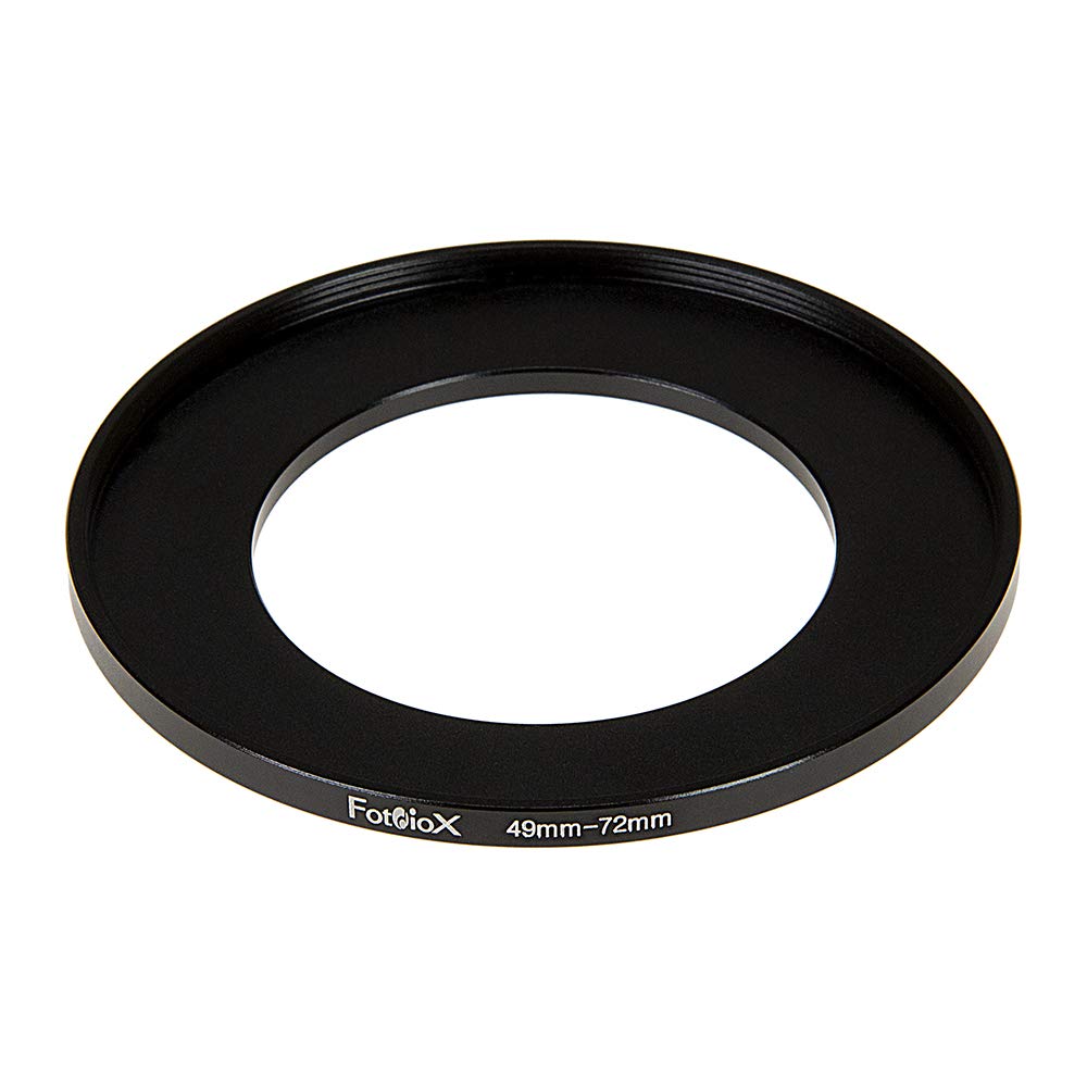 Fotodiox Metal Step Up Ring Filter Adapter, Anodized Black Aluminum 49mm-72mm, 49-72mm