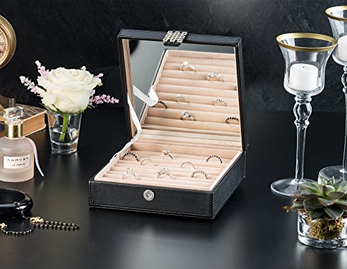 Glenor Co ADAPTER Ring Box Organizer - 54 Slot Classic Jewelry Display Case Holder thumb #1
