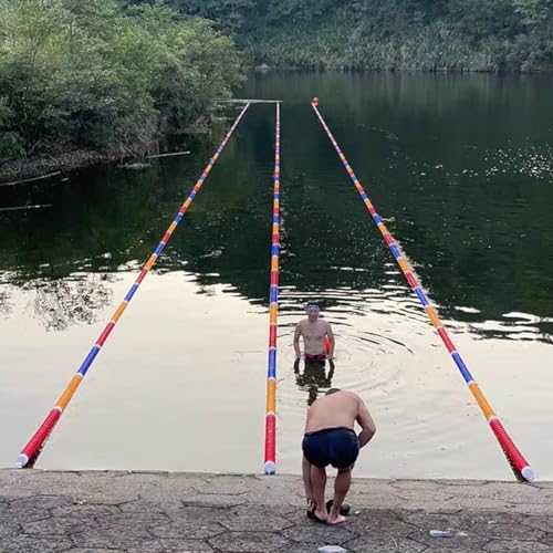 Cuerda divisor de seguridad para piscina 6m/19.7ft flotante con ganchos miniatura 2