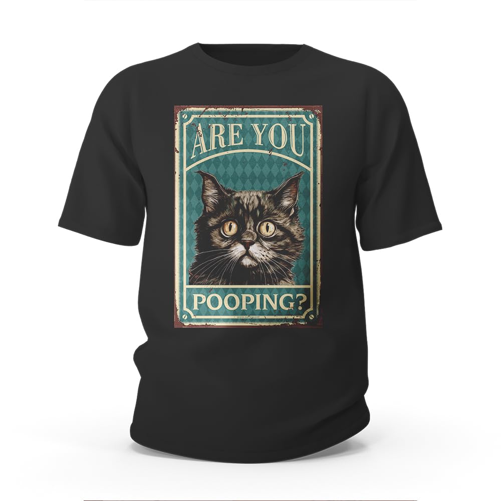 T-Shirts for Men Graphic Funny are You Pooping T-Shirt Mens Graphic T-Shirts Funny Men's Novelty T-Shirts(XL)