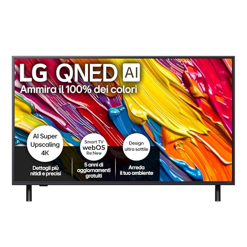 LG QNED AI QNED84 TV 43 pollici, Smart TV 4K,