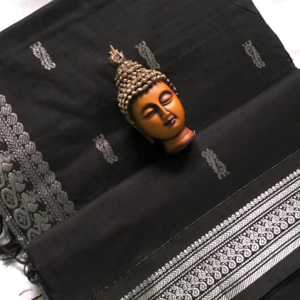 Image of South Cotton Gadwal Saree for Women | Celebrity Inspired Traditional Ethnic Wear | Chettinad & Kalyani Cotton Sarees | Soft Cotton Saree with Blouse Piece