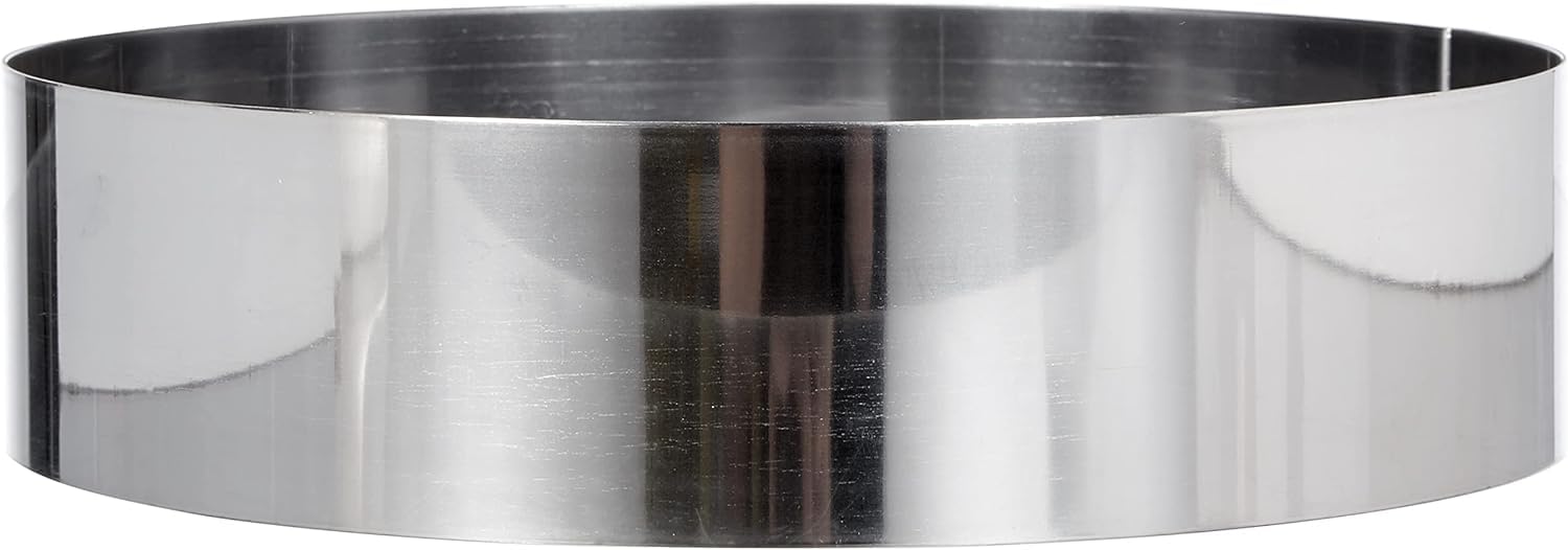 Gobel - Cercle à Pâtisserie en INOX Ø 24 cm - Cercle à Vacherin en INOX - Hauteur 6 cm - Démoulage Rapide et Parfait - Qualité Supérieure - Fabriqué en France