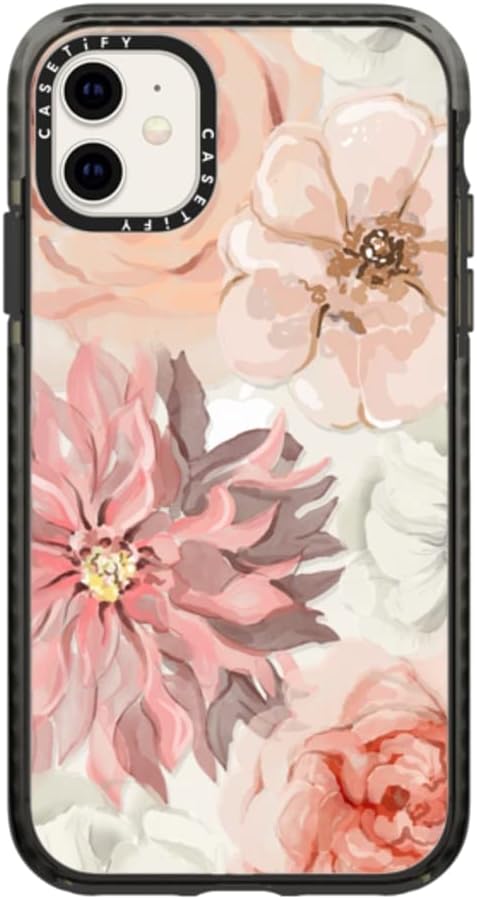 CASETiFY Impact Case for iPhone 11 - Pretty Blush - Clear Black