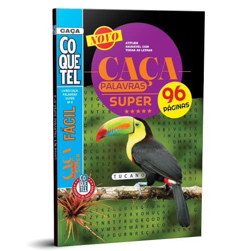 Livro Coquetel Caça Palavras Super nível fácil Ed 08