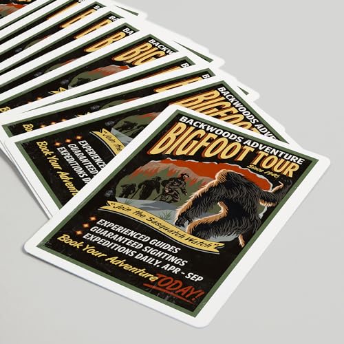 Lantern Press Bigfoot Tours Baraja de 52 Cartas Póker miniatura 5