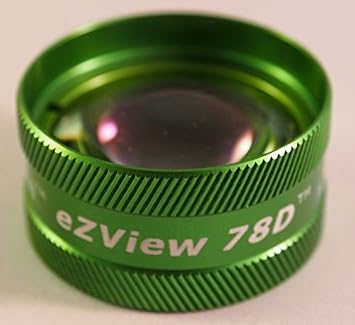 78D Condensing Lens - for use with a Biomicroscopy Slit Lamp Green