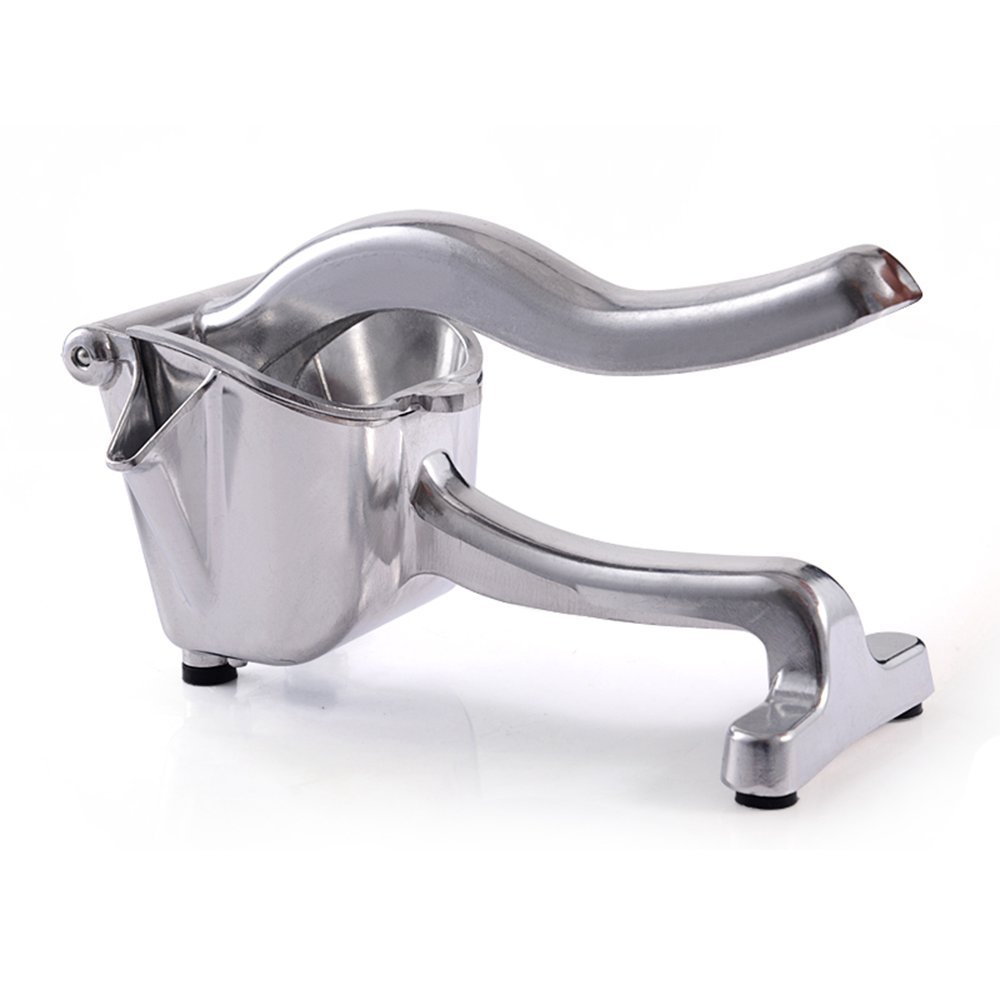 MyLifeUNIT Heavy Duty Single Press Lemon Squeezer, Aluminum and Steel Business Lime Hand Squeezer