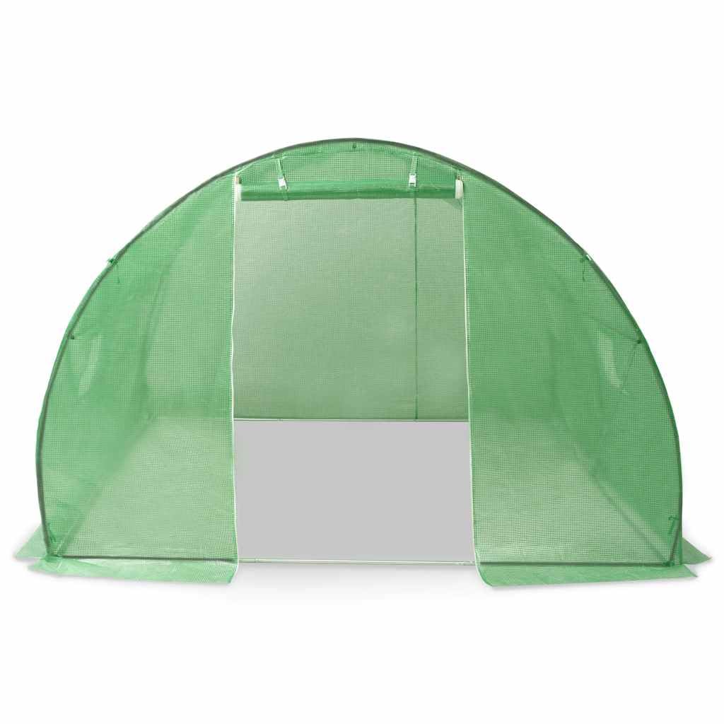 Szklarnia 9 m² z ocynkowaną ramą stalową i 140 g/m² siatką PE 300 x 300 x 200 cm z wentylacją, drzwi, idealna do warzyw, roślin, ziół i pomidorów