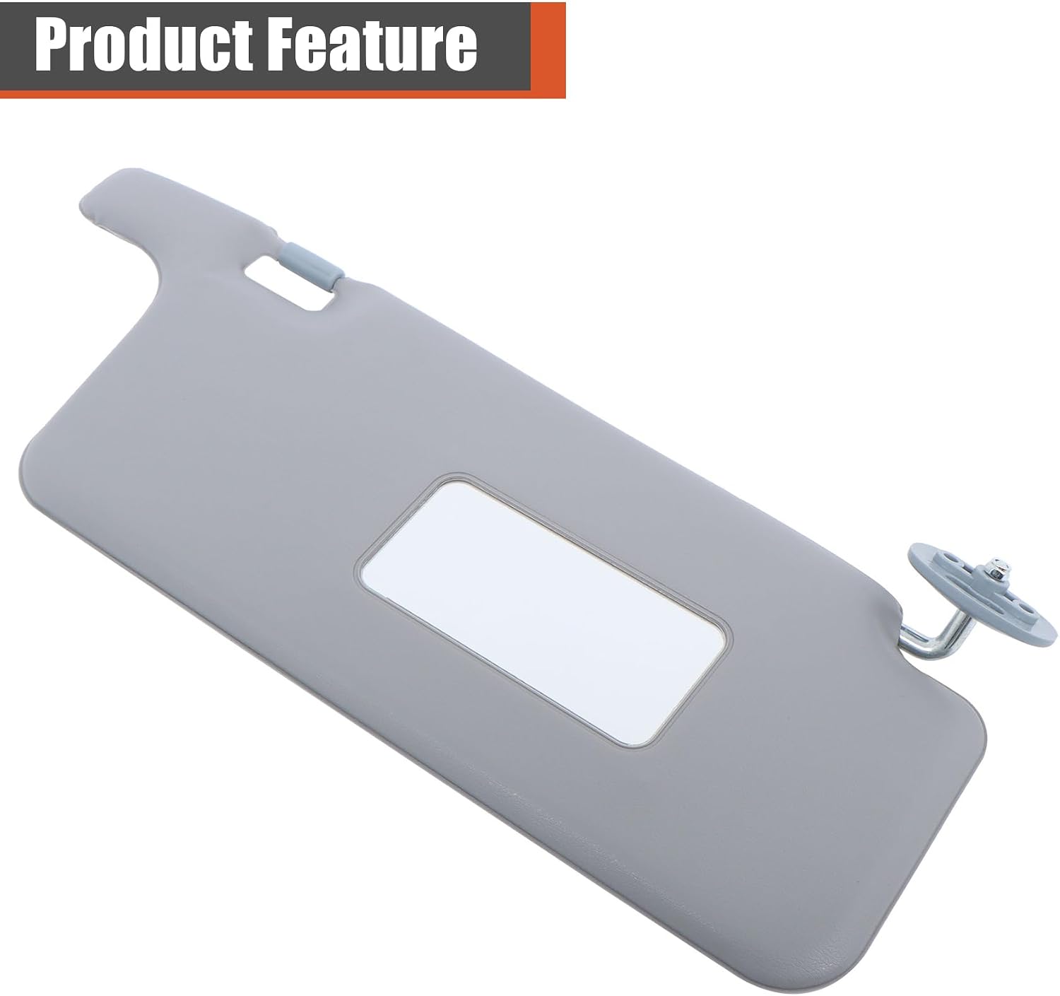 labwork Gray Interior Sun Visor Driver and Passenger Side with Mirror Replacement for Honda Civic 1996-2001
