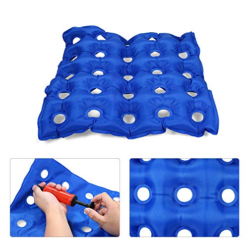 Cucudy Portátil 18 * 18 polegadas PVC Air Insuflável Almofada Do Assento Ponto de Pressão Alívio Da