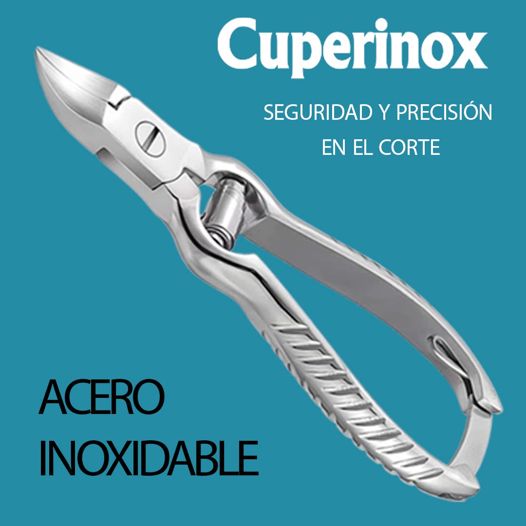 Alicates para pedicura, Profesional, Cortaúñas de Pies, Acero Inoxidable, Mango Ergonómico Antideslizante, Fácil Limpieza, Con Funda, 2 Años de Garantía
