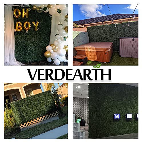 Verdearth Artificial Grass Wall Panels, 12Pcs Of 20"X20", Backdrop Green Wall Decor, Greenery Boxwood Hedges For Privacy Fence Covering (12, A187) #TOP5