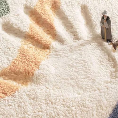 Tapis bohème grand format pour salon froid solution confort lavable