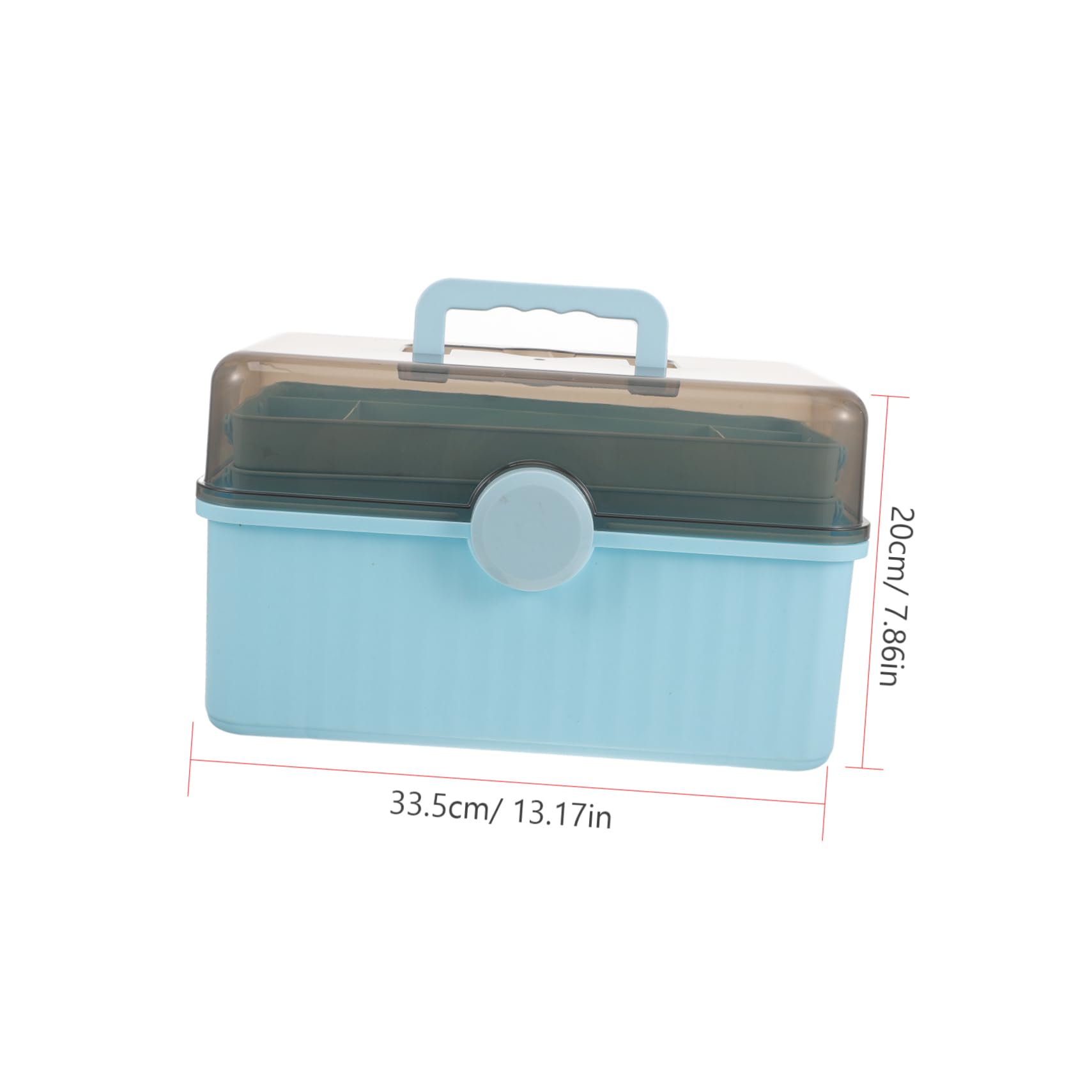 NOLITOY Caja De Medicamentos Transparente Organizador De Plástico para Botiquín Doméstico Caja De Almacenamiento De Medicamentos Asa para Emergencias Médicas Casa