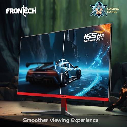 Image of FRONTECH Gaming 32 Inch Curved LED Monitor| Refresh Rate 200Hz, VA Panel, 1800R Curve | Full HD 1080p, Bezel Less Design | HDMI & DP Ports (MON-0076)