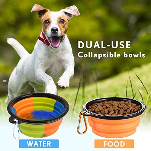 Pet Water Bottle,Dog Travel Water Bottle For Dogs,Upgraded 2 In 1 Drinking Cup Dispenser For Pets,With 2 Collapsible Bowls,Leakproof Foldable Food Bowl For Outdoor Travel Walking Hiking Bpa Free #TOP4