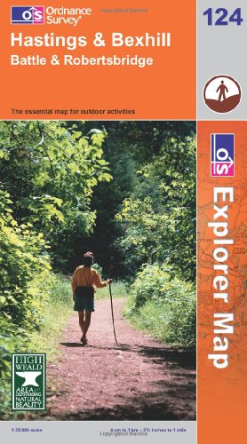 OS Explorer map 124 : Hastings & Bexhill