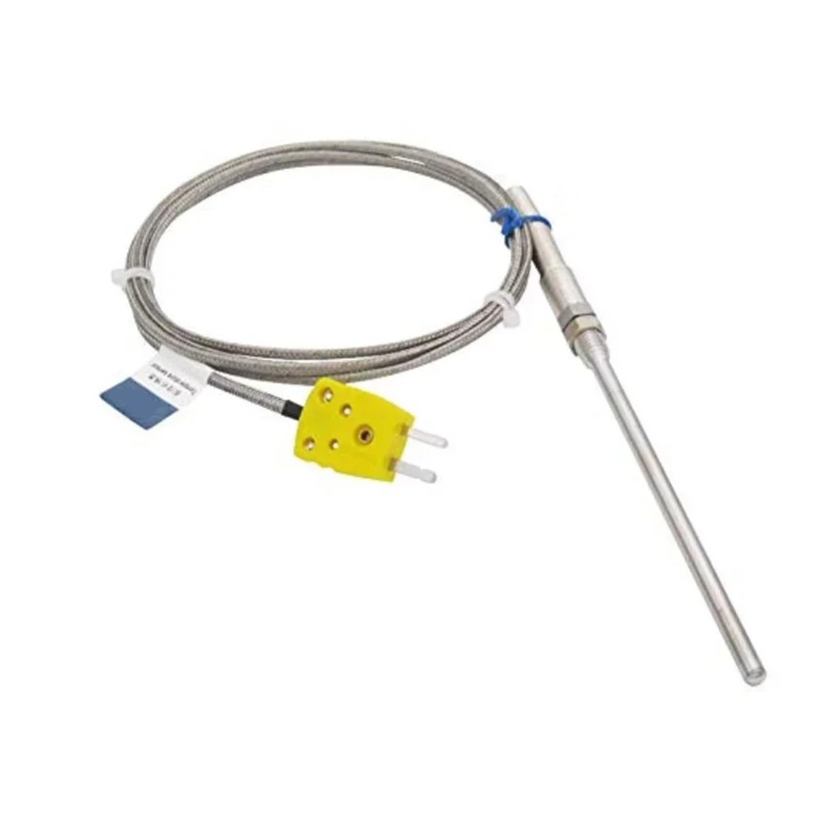 Température Capteur Czujnik termopary i regulator temperatury sondy termistor Typ K od 0 do 1100 °, zakres temperatury sondy 100 mm/długość M8 (4m, 200 mm)