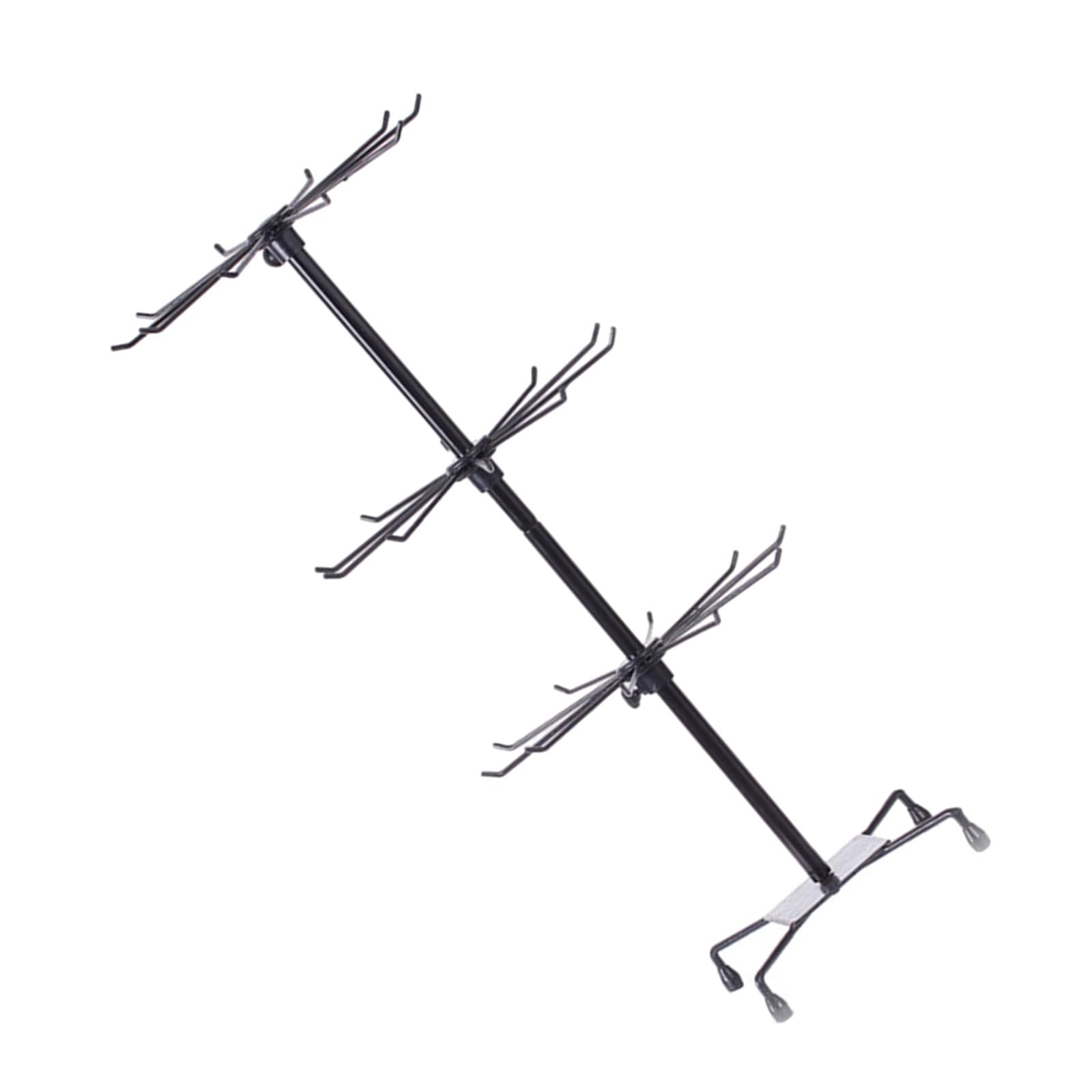 Jazuaiao Space Efficient Rotating Stand Displaying Scarves Hats Holder Jewelry Stand Alloy Texture for Retailers and Own Use Jewelry Display Fixture