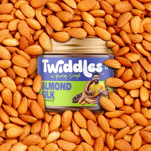 Image of Twiddles Almond Silk Chocolate Spread,100g (Creamy) - 70% Almonds + Cashews & Seeds |17g Protein | No Refined Sugar | No Palm Oil or Preservatives | Gluten-Free | Healthiest Chocolate Spread | Waffles & Pancakes