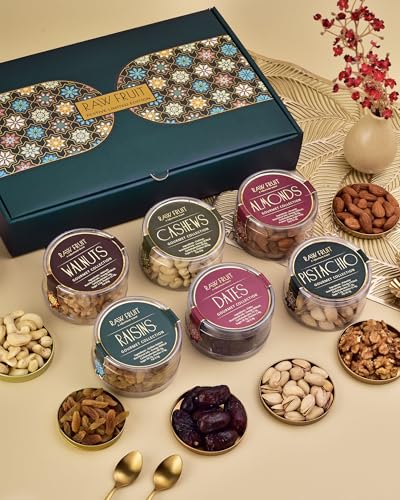 Image of Hyperfoods Rakhi Gift For Brother Rakhi With Gift For Brother Rakhi For Brother Set Of 5 Dry Fruits Combo Pack Rakhi For Brother With Dry Fruits Pack Of 6 Dryfruits Rudrakshtam Rakhi Pack Of 4