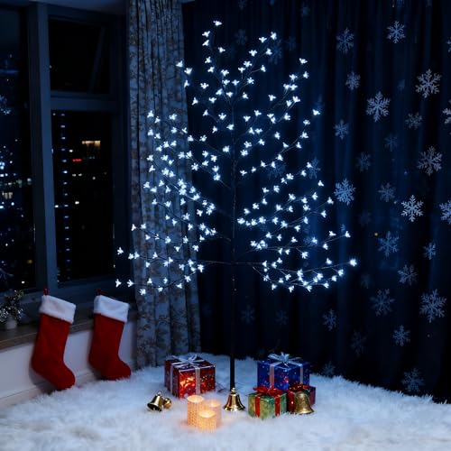 CCLIFE LED Lichterbaum 180cm, 200 LEDs Deko mit Memory Funktion, Innen...