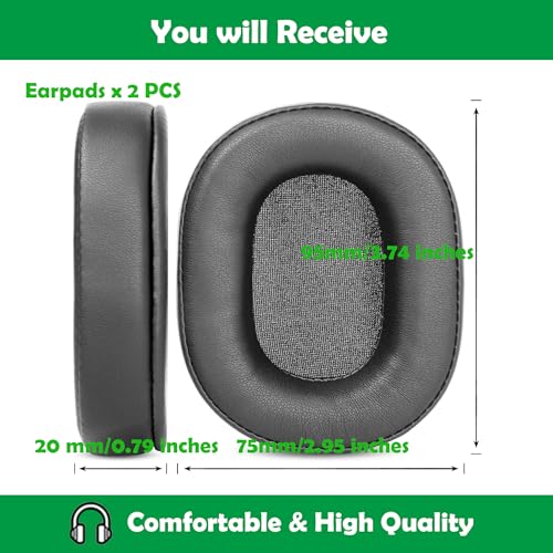 Almohadillas cómodas de reemplazo compatibles con auriculares inalámbricos House of Marley Positive Vibration XL ANC con cuero más suave y espuma miniatura 4