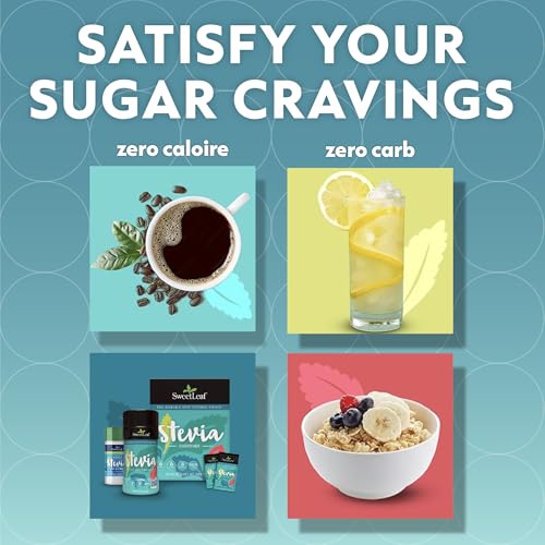 image for SweetLeaf Stevia Packets - Zero Calorie Natural Stevia Powder, Non-GMO