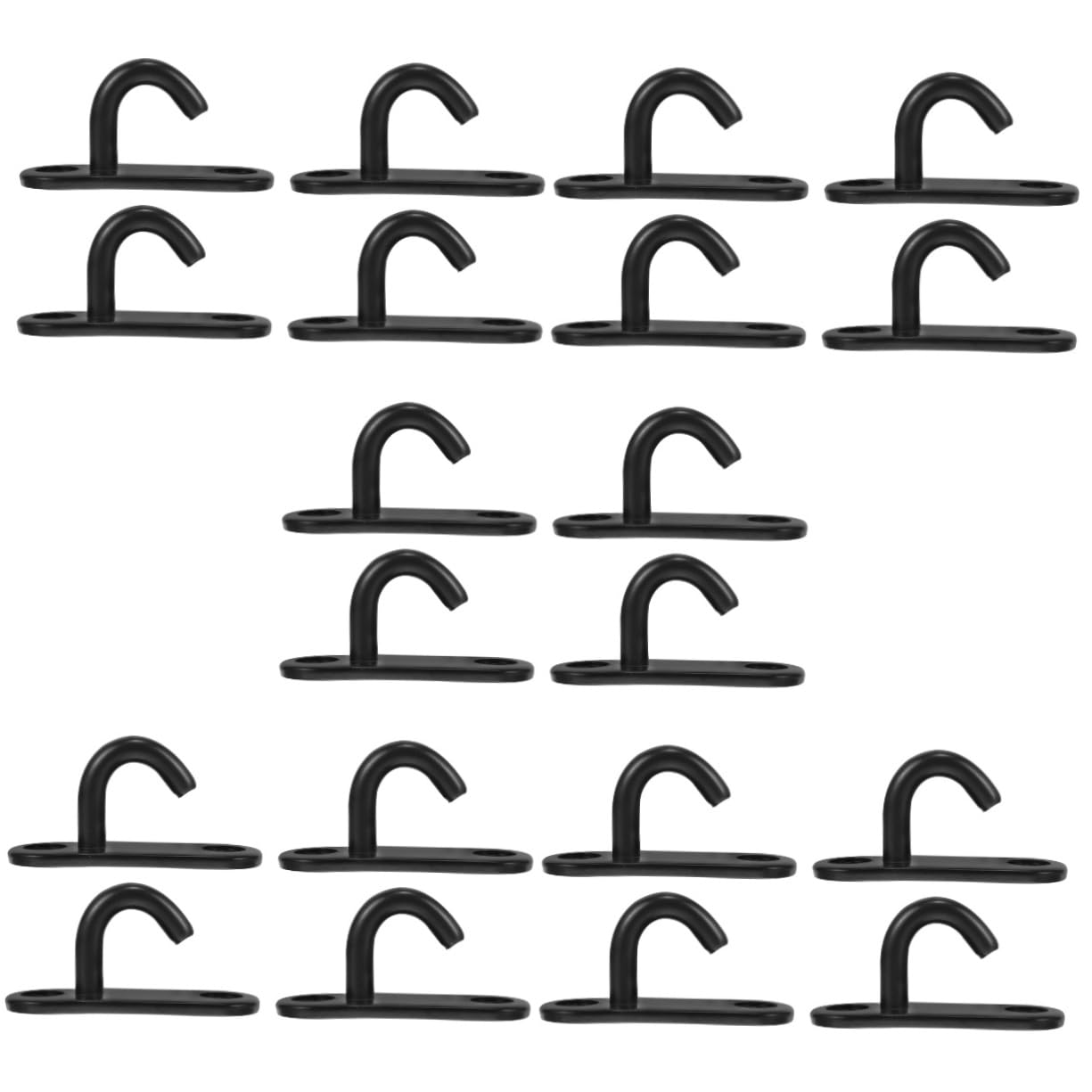 BESPORTBLE Sandsackhaken Pad-ösenhaken Pad-augenplatte Pad-ösenplattenhaken Für Die Wand Schwerlast-deckenhaken Deckenhaken Aus Metall Deckenhaken, Edelstahl 304 Black