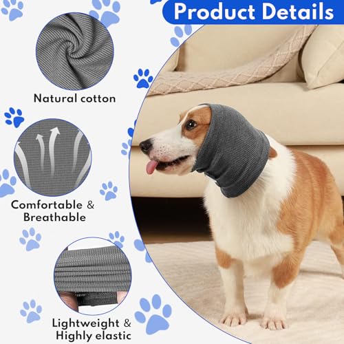 TAIHOBO Ohrenschützer für Hunde, Anti-lärm Ohrenschutz Hund, Beruhigende Gehörschutz Hund Winddichte, Waschbare Hunde Ohrenschutz, für Warmhalten und Ängste bei Haustieren Lindern (M)