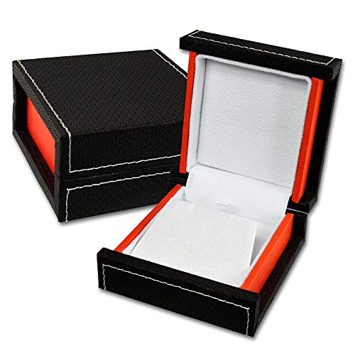 imppac Schmucketui für Ohrringe, Ketten, Universal-Verpackung Etui Schmuckschachtel 80x80x40mm Geschenkverpackung VE440 Cover