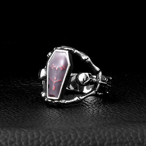 Image of Genuine Stainless Steel Ring Jewelry for Men Fashion Punk Biker Skull Rings