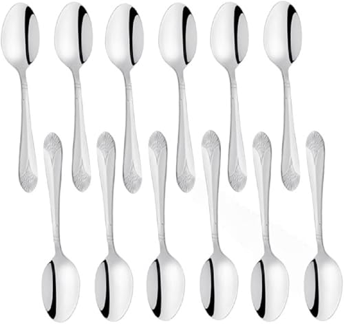 Miniatura 7 de TrueCraftware  Juego de 12 cubiertos  Tenedor de ensalada Elizabeth acero inoxidable 1810 apto para lavavajillas