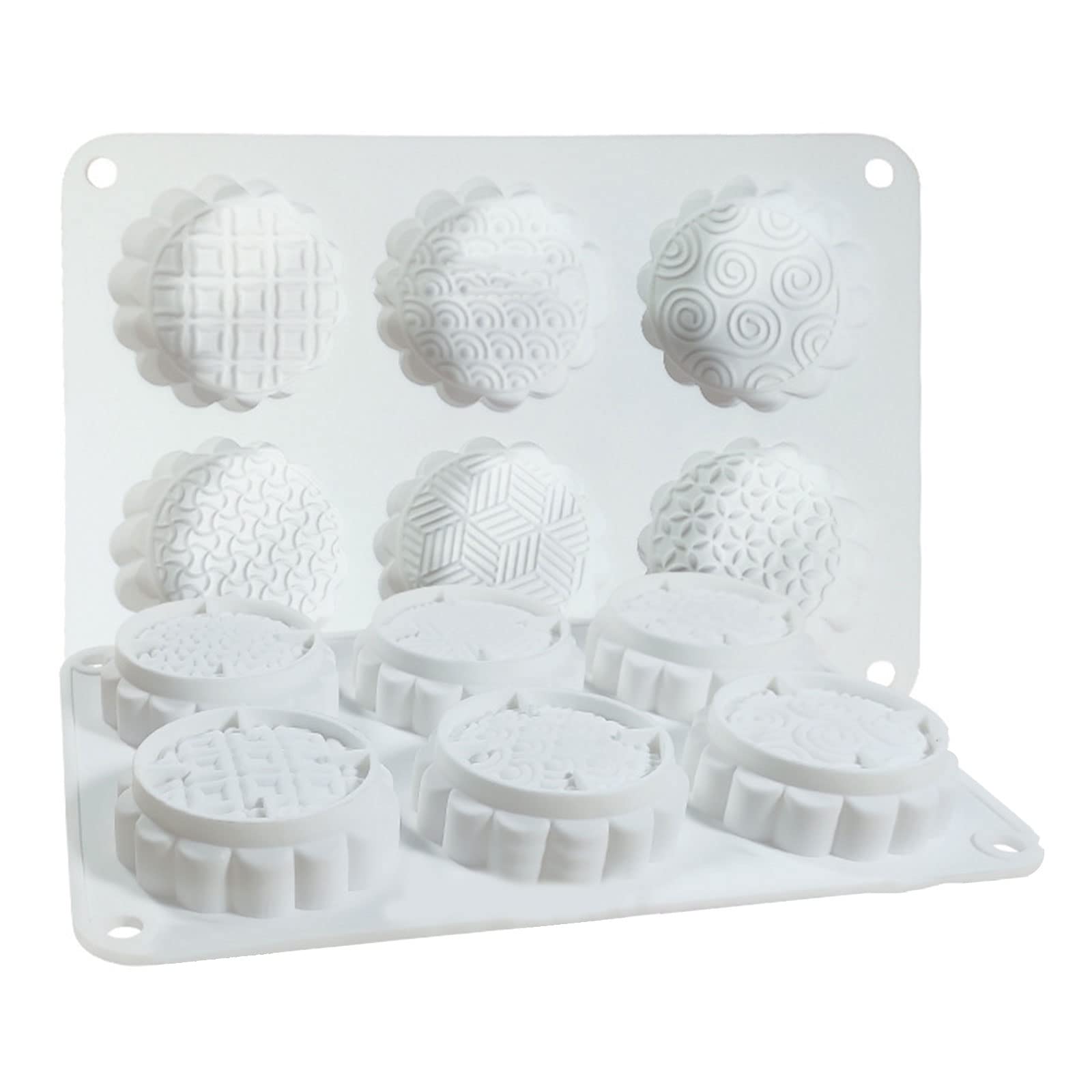 Buxuaaaa F Mid-Autumn Themed Molds Baking Gadgets Stamps Silicone Or Kitchen Baking Silicone Mousse Molds Shapes