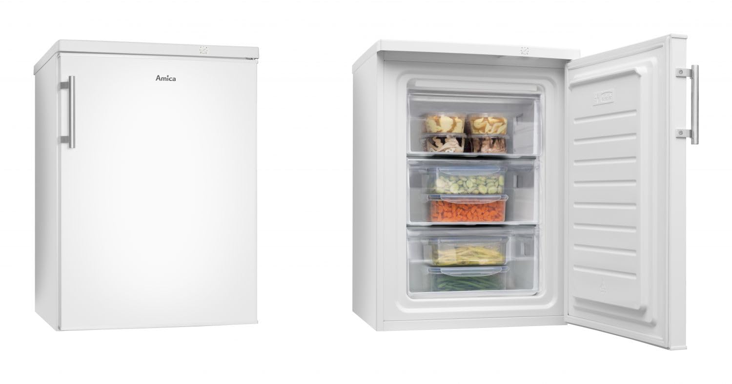 Amica GS 15920 W - Congelador (Vertical, 97 L, 8 kg/24h, SN-T, A+++, Blanco)