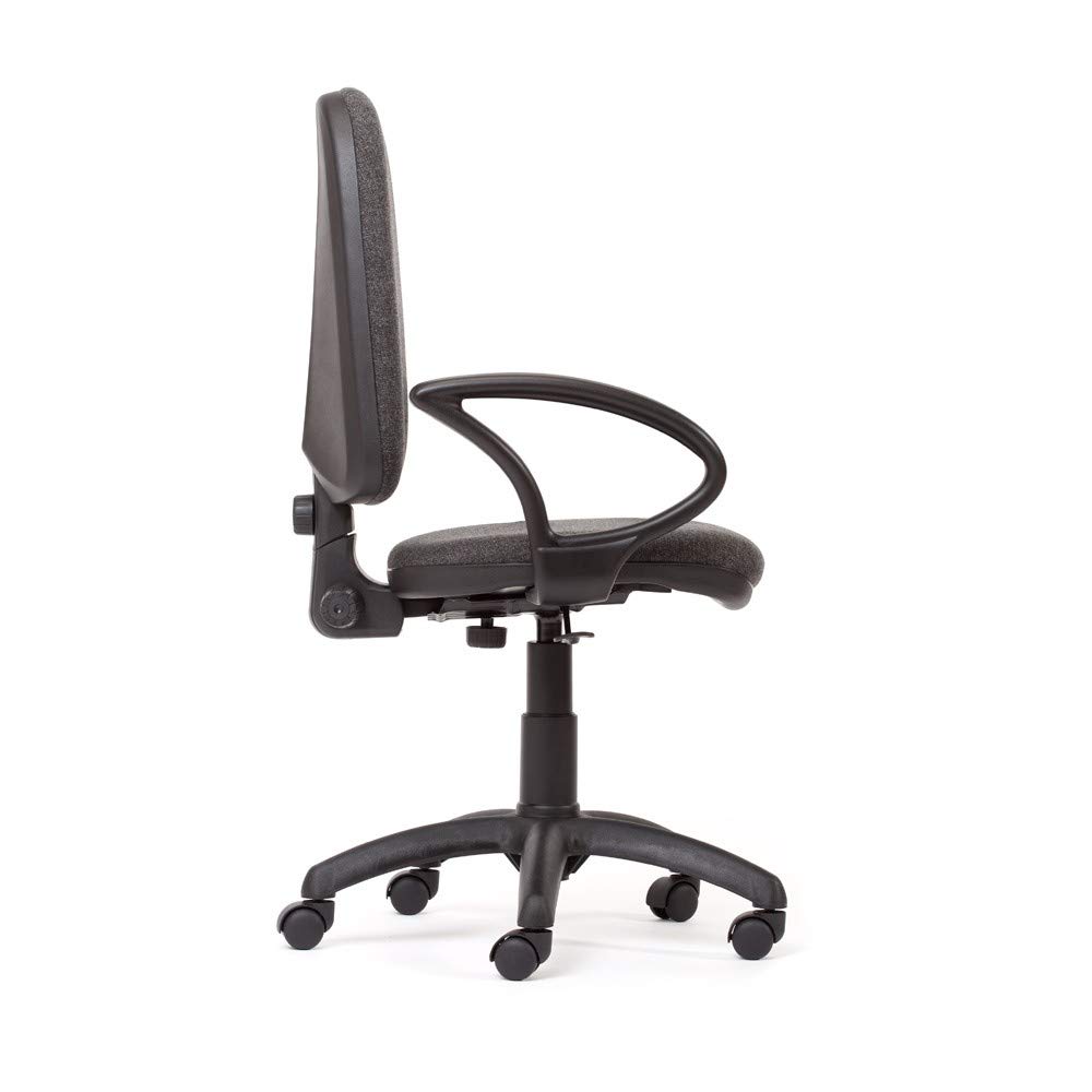 Rocada RD-930/4+956 - Silla Oficina con Brazos, Color Negro