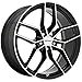 Petrol 1780P5C405115B76 17X8 5X115 G-BK MCH-FC 40MM Gloss Black W/Machined Face