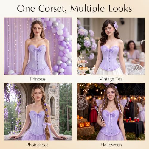 Image of frawirshau Women's Overbust Costume Corset Renaissance Victorian